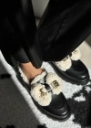 LEİLA PELUŞ DETAYLI LOAFER SİYAH