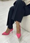 NİNA MAT SATEN TOPUKLU AYAKKABI PEMBE