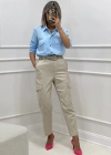 TOKA DETAYLI KEMER BEJ