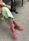 VİKA İPLİ SANDALET PEMBE