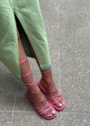 VİKA İPLİ SANDALET PEMBE