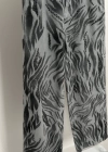 ZEBRA DESEN PANTALON GRİYE SİYAH