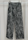 ZEBRA DESEN PANTALON GRİYE SİYAH