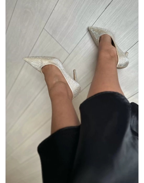 ELLA TAŞLI STİLETTO GOLD