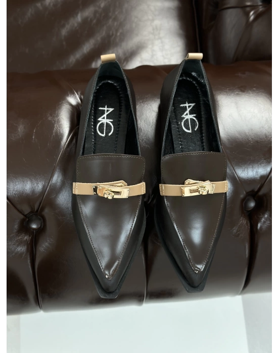 ARNİS SİVRİ BURUN LOAFER KAHVE