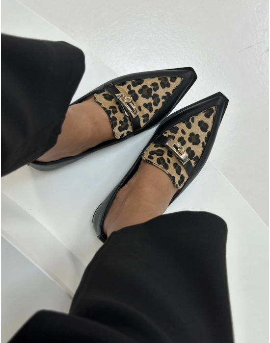 ARNİS SİVRİ BURUN LOAFER LEOPAR