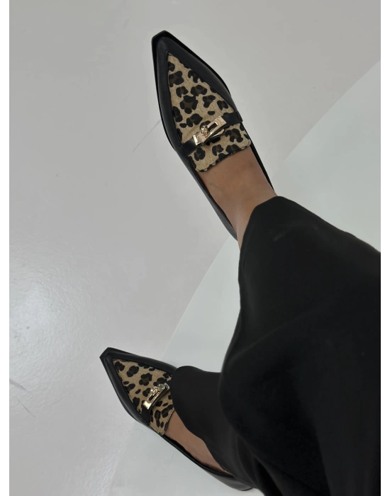 ARNİS SİVRİ BURUN LOAFER LEOPAR