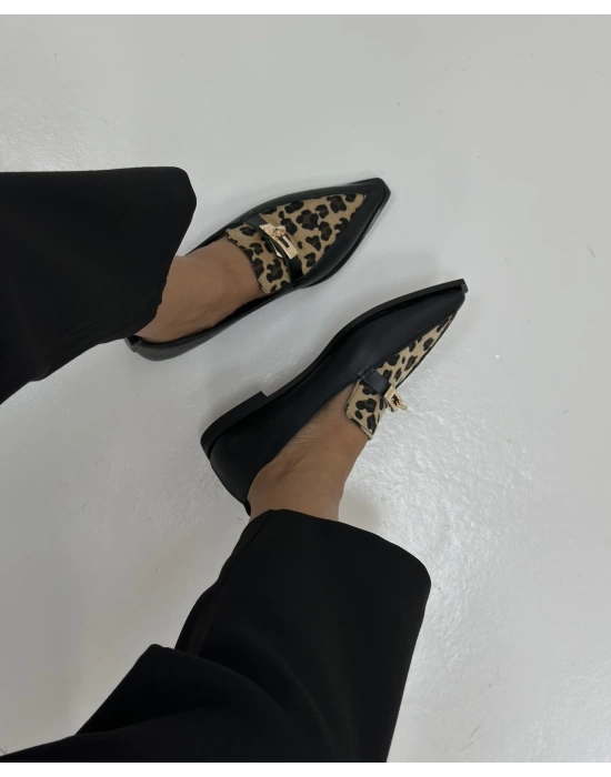 ARNİS SİVRİ BURUN LOAFER LEOPAR