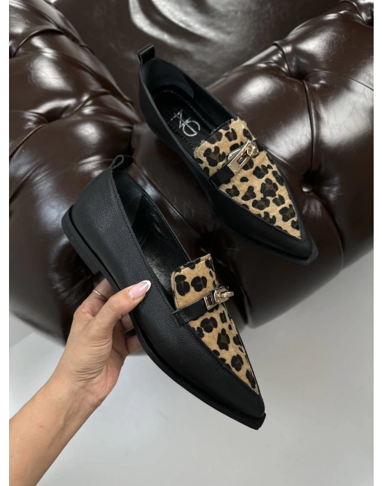 ARNİS SİVRİ BURUN LOAFER LEOPAR