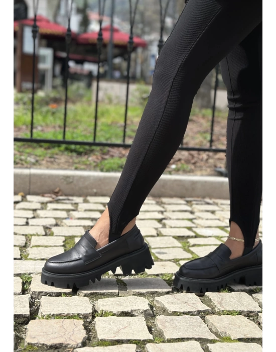 DARYA GERÇEK DERİ LOAFER  SİYAH