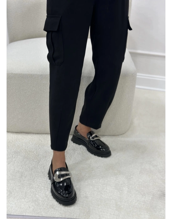 REİKO METAL TOKALI RUGAN LOAFER SİYAH