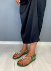 PALOMA PARMAK ARSI TAŞLI TERLİK YEŞİL