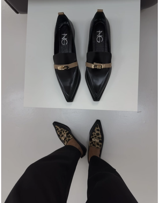 ARNİS SİVRİ BURUN LOAFER LEOPAR