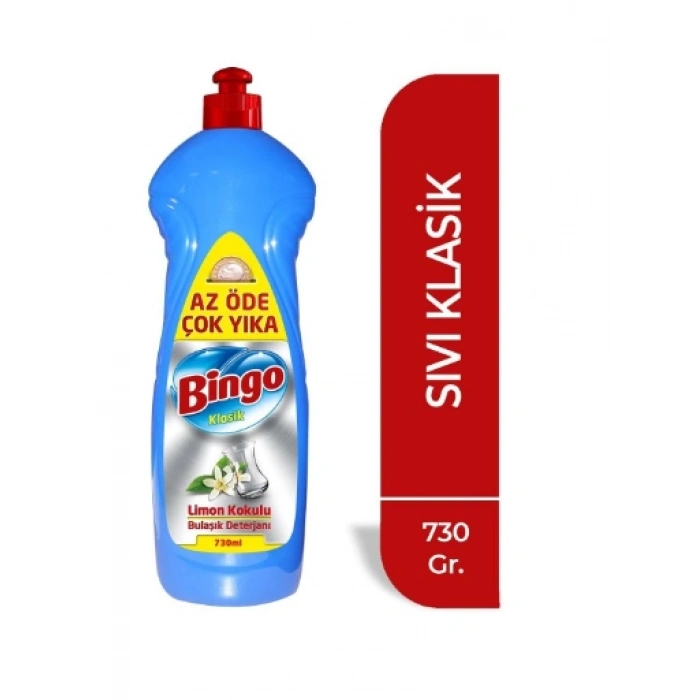 BİNGO KLASİK BULAŞIK 730 ML*16