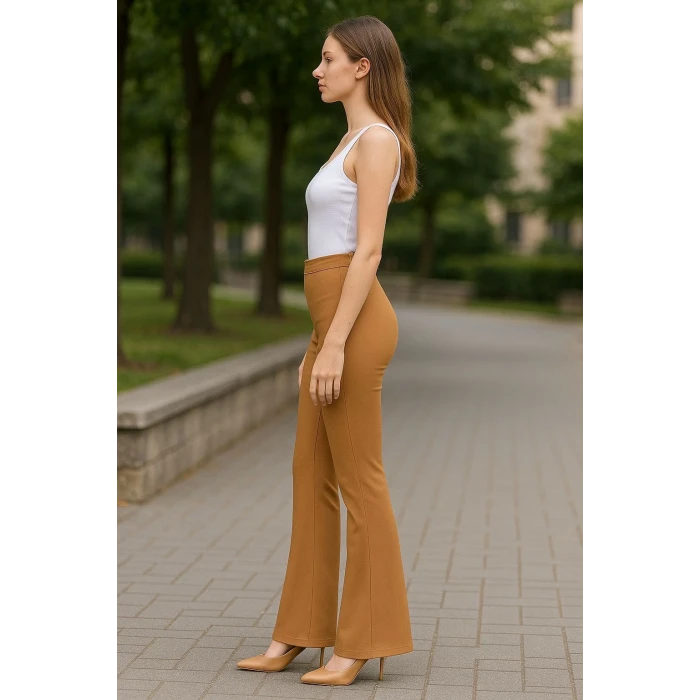 Atlas palazzo pantolon kamel