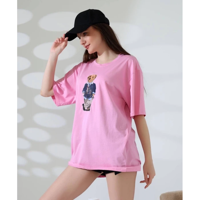 Ayıcıklı oversize tişört