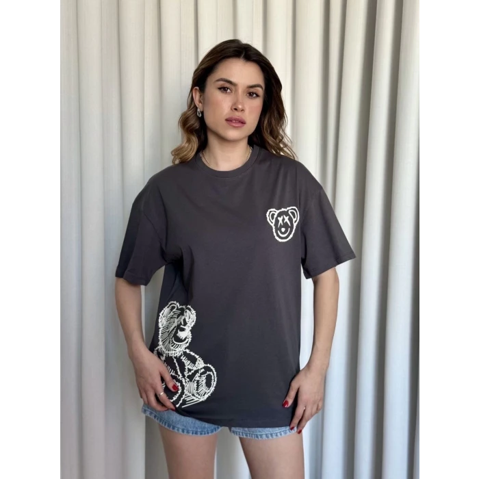 Baskılı ayıcıklı tişört