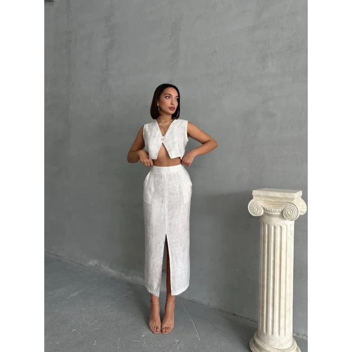 Çilek takım etek yelek