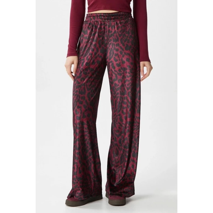 Leopar desen pantolon