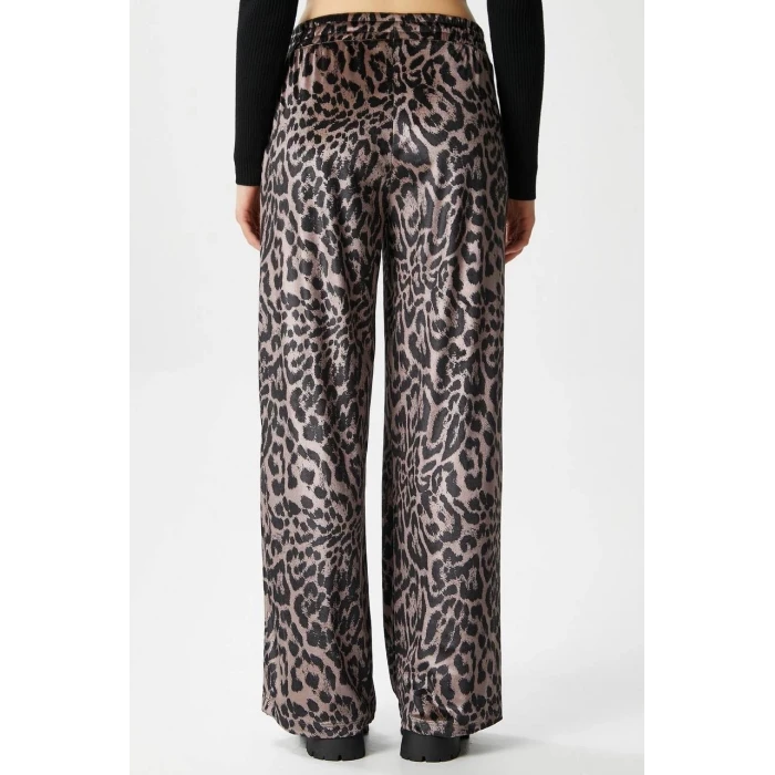 Leopar desen pantolon