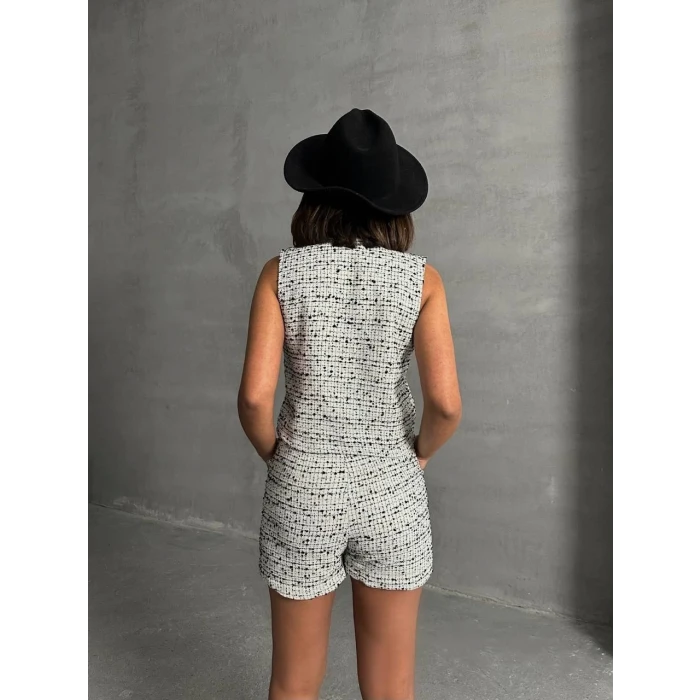 Yelekli şort takım