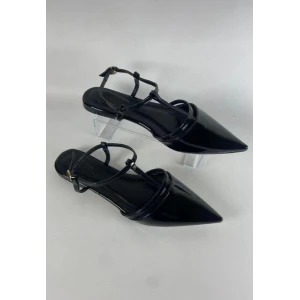 Canca Siyah Rugan Babet Ayakkabı