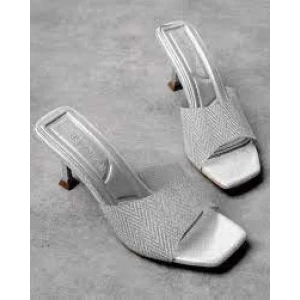 Luart Platin Simli Topuklu Terlik