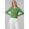 Çıtçıt Detaylı Bluz Yeşil T4343