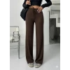 Fitilli şardonlu pantolon kahve a4058