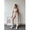 Paraşüt pantolon bej
