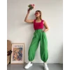 Şalvar pantolon yeşil s23202