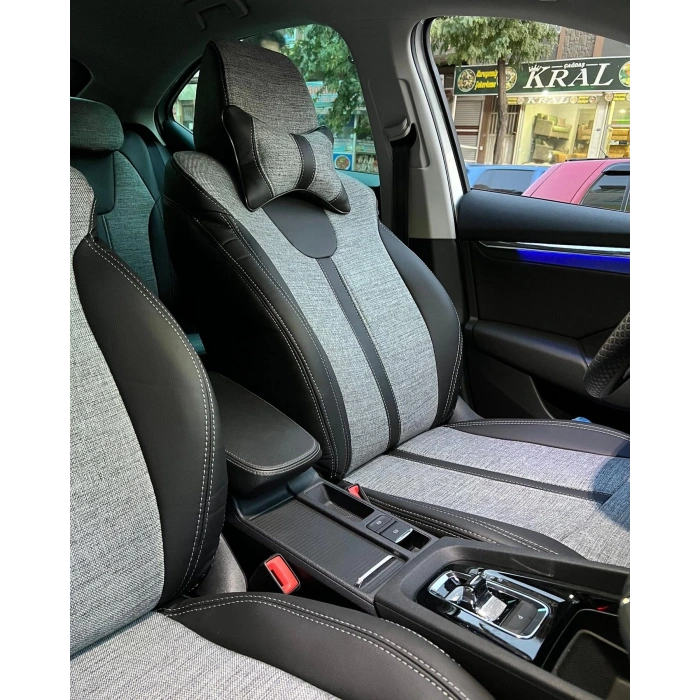 Skoda Octavia Araca Özel Dikim Koltuk Kılıfı