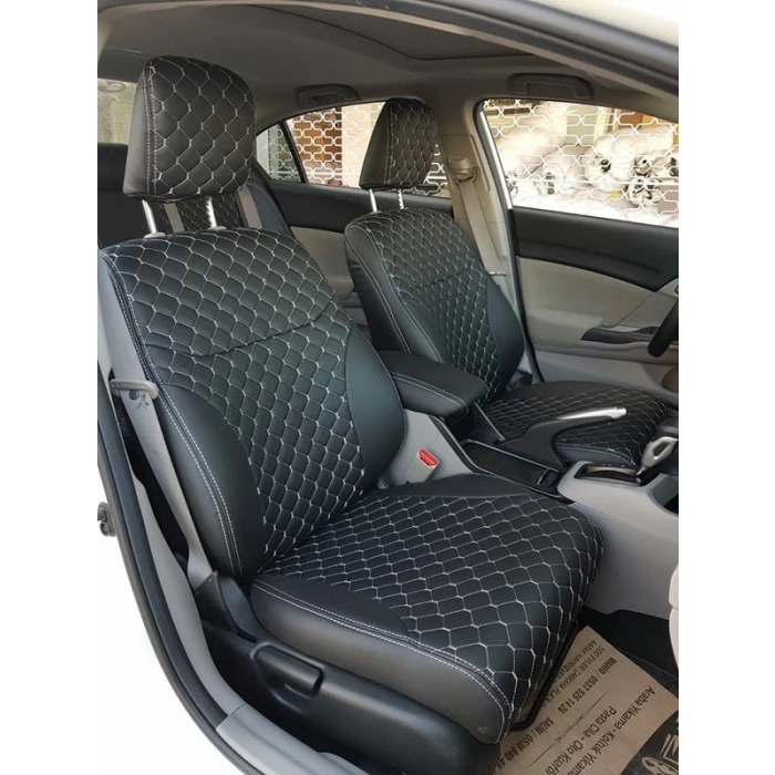 Mazda 3 Özel Dikim Kanallı Nubuk Koltuk Kılıfı