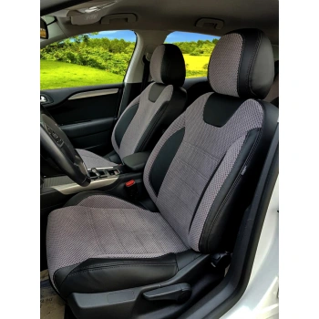 Citroen C4 Özel Dikim Desenli Nubuk Koltuk Kılıfı