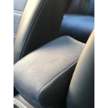 Honda CRV Özel Dikim Koltuk Kılıfı Füme Tay Tüyü - Siyah Deri