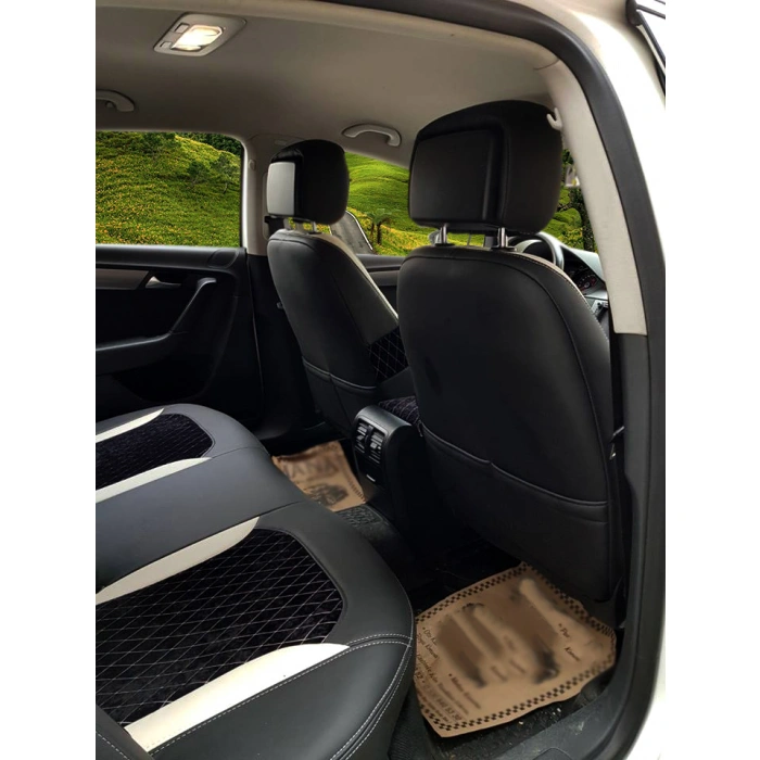 VW Passat B7 Kasa Desenli Nubuk Özel Dikim Koltuk Kılıfı