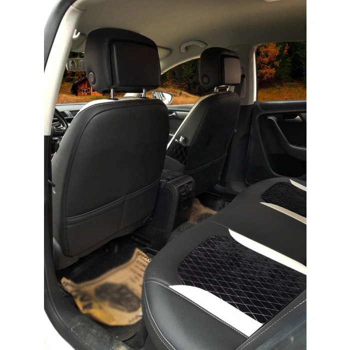 VW Passat B7 Kasa Desenli Nubuk Özel Dikim Koltuk Kılıfı