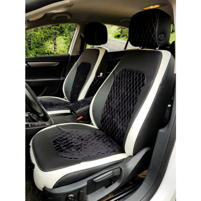 VW Passat B7 Kasa Desenli Nubuk Özel Dikim Koltuk Kılıfı