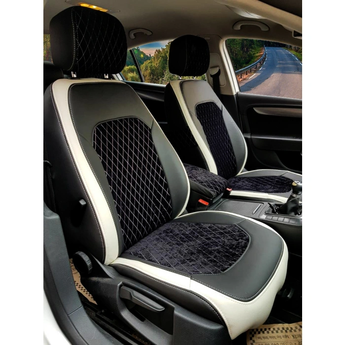 VW Passat B7 Kasa Desenli Nubuk Özel Dikim Koltuk Kılıfı