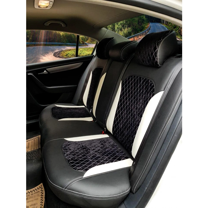 VW Passat B7 Kasa Desenli Nubuk Özel Dikim Koltuk Kılıfı