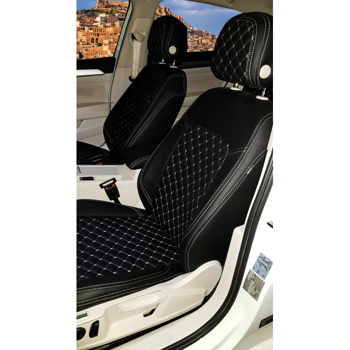 VW Passat B8 Kasa Kapitone-Set Deri Özel Dikim Koltuk Kılıfı