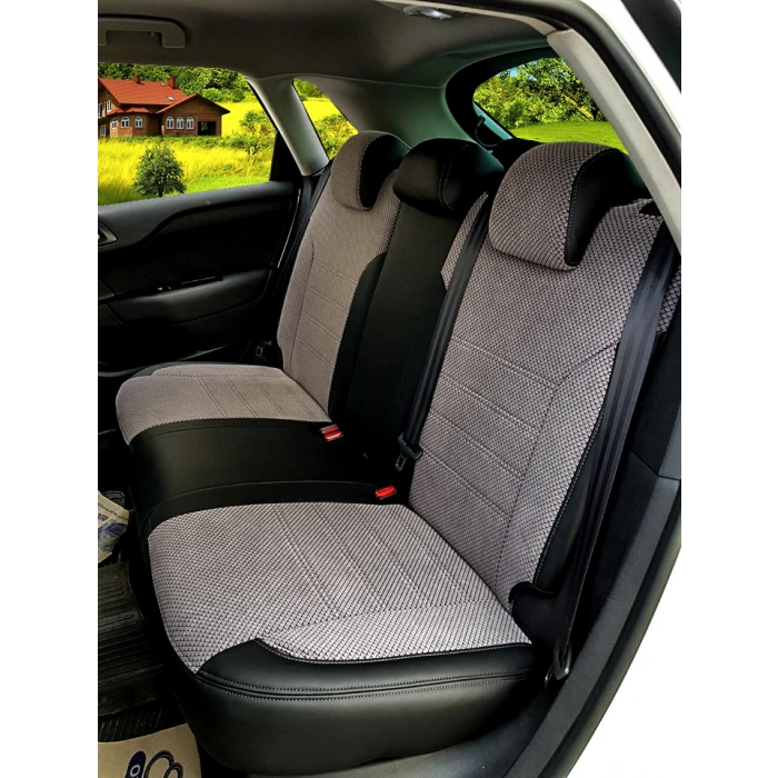 Citroen C4 Özel Dikim Desenli Nubuk Koltuk Kılıfı