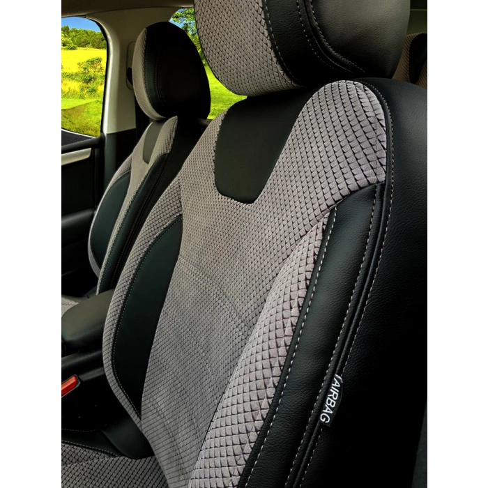 Citroen C4 Özel Dikim Desenli Nubuk Koltuk Kılıfı