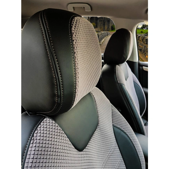 Citroen C4 Özel Dikim Desenli Nubuk Koltuk Kılıfı