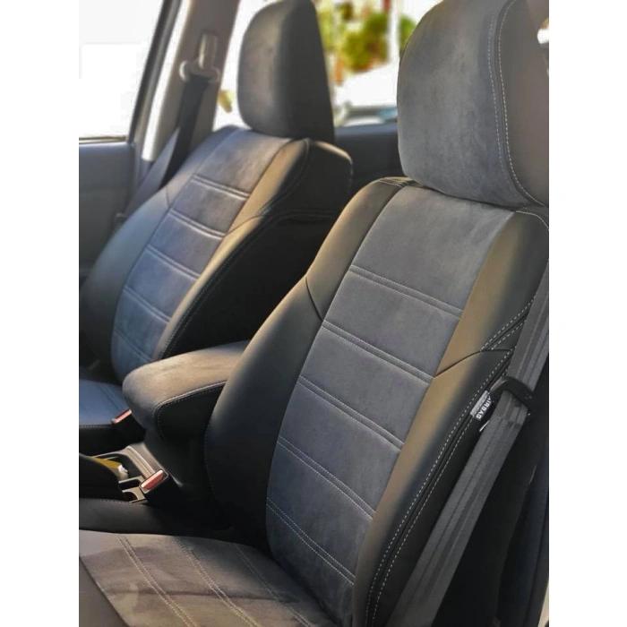 Honda CRV Özel Dikim Koltuk Kılıfı Füme Tay Tüyü - Siyah Deri