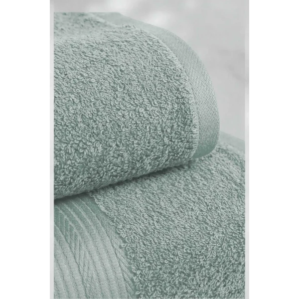 2 Parça Battal Lüks Premium Banyo Spa Havlu Takımı 90x170 Cm Açık Gri