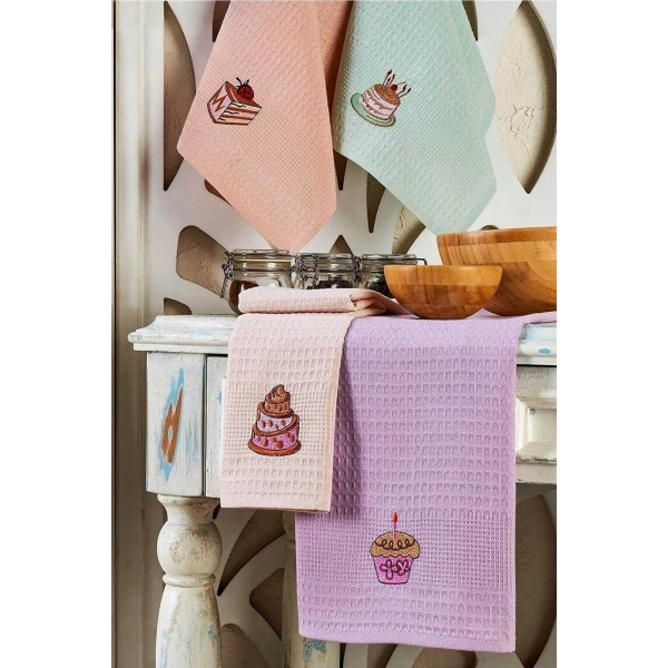 6 Parça Mutfak Kurulama Bezi 30 X 50 Cm Cake