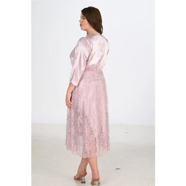 Arias Closet 2li Pudra Sabahlık Takımı Bigsize 6220