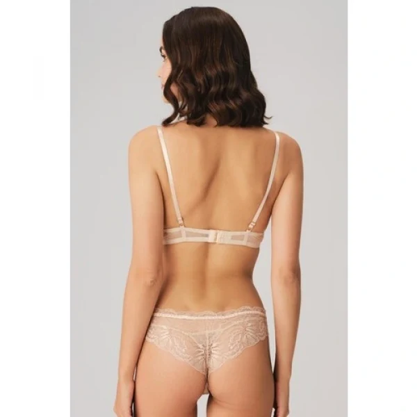 Arias Closet Balenli Destekli Dolgulu Yaka Detaylı Taşlı Dantelli Sütyen ve String Takım