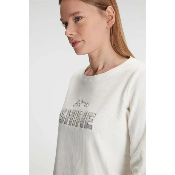 Anıl Uzun Kol Pamuklu Kışlık Pijama Takımı